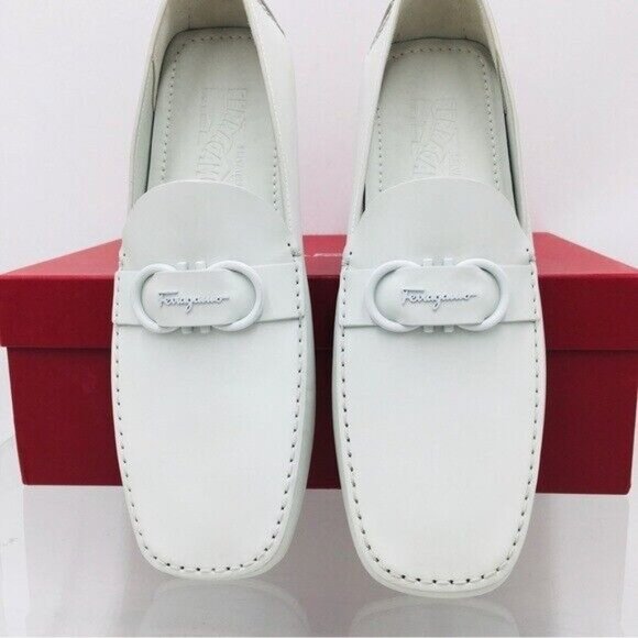 Salvatore Ferragamo PALINURO Astronaut Leather Loafer Driving Shoes Mens US 8 - Picture 6 of 15